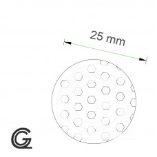 Siliconen mosrubber rondsnoer wit  | Ø 25 mm